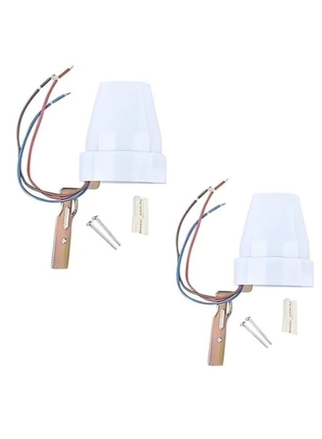 MAXWELL MX 302 220 V Auto Day/Night On & Off Photocell, LDR Sensor Switch for Lighting Control Water Proof | Photocell - Sensor 10A | (2 Years Warranty) - Pack of 2 - Image 1